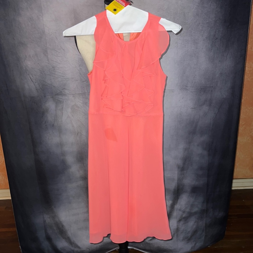 Coral summer dress